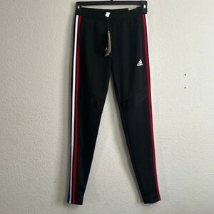 Adidas Tiro 19 Pants Tapered Fit Red‎ White Blue Stripe Size XS NWT
